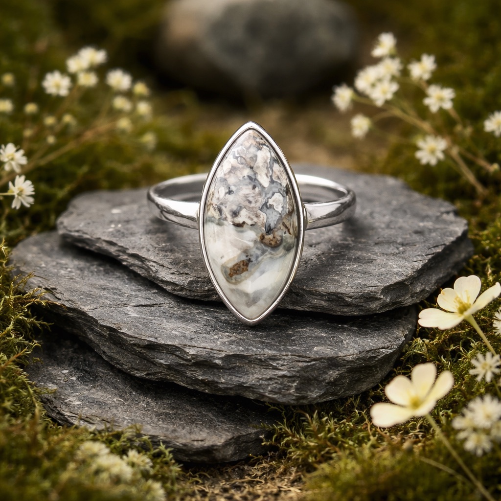 Maligano Jasper Ring 57$